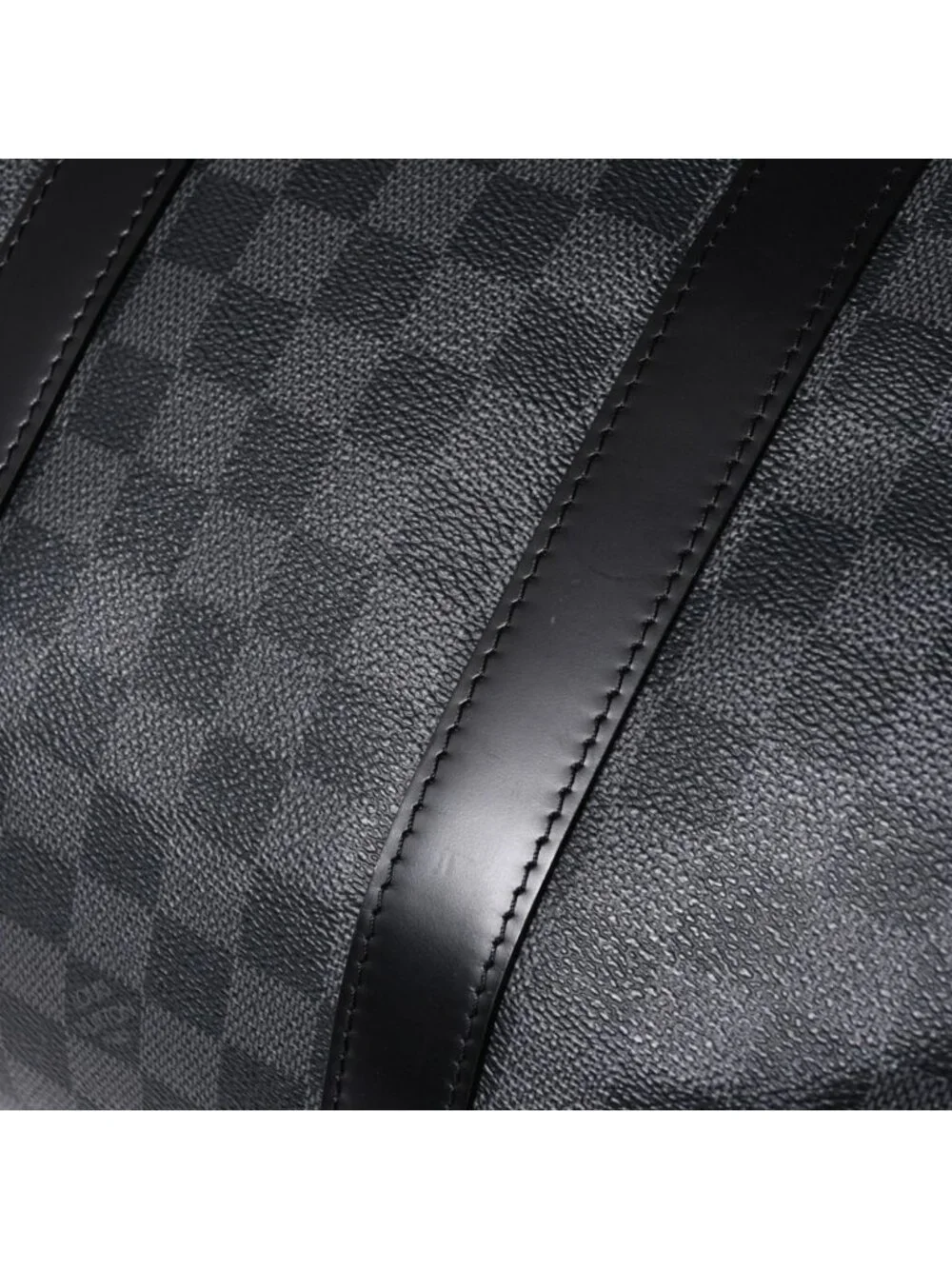 Louis Vuitton Keepall Bandouliere 45 Monogram Eclipse Canvas Black Leather